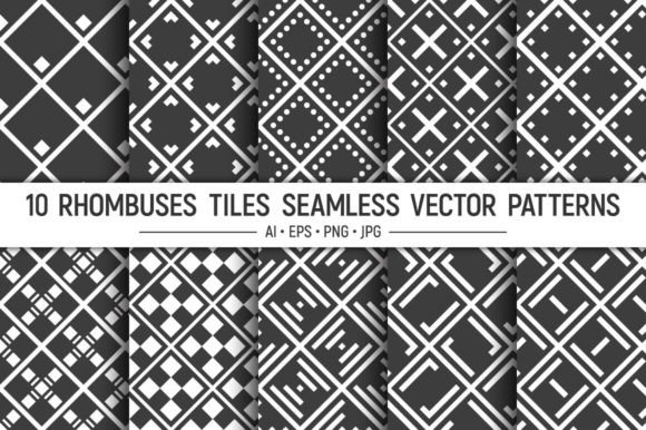 10 Seamless Rhombuses Vector Patterns: A Practical Guide to Geometric Design Assets