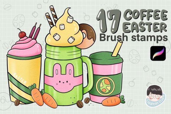17 Coffee Easter Procreate Stamps Coff: A Creative Boost for Your Digital Projects