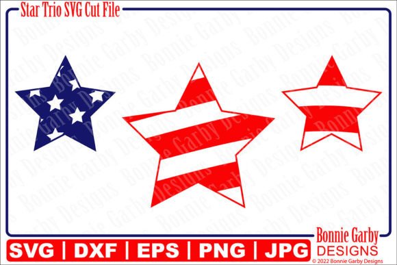 4th of July Patriotic Star Trio SVG: A Versatile Asset for Your Summer Projects