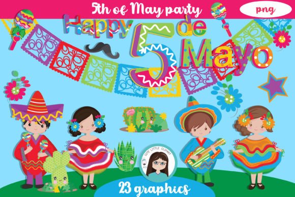 5th of May Party Cliparts: Bringing Authentic Mexican Celebration to Your Creative Projects