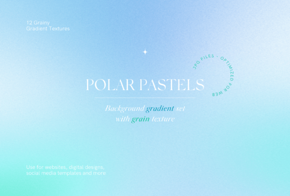 Blue Pastel Gradient Background Bundle