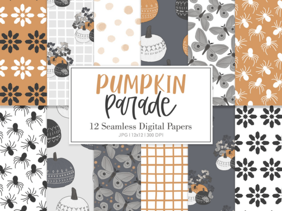 Capturing the Essence of Autumn: How Digital Paper Pack PUMPKIN PARADE Reshapes Seasonal Creativity