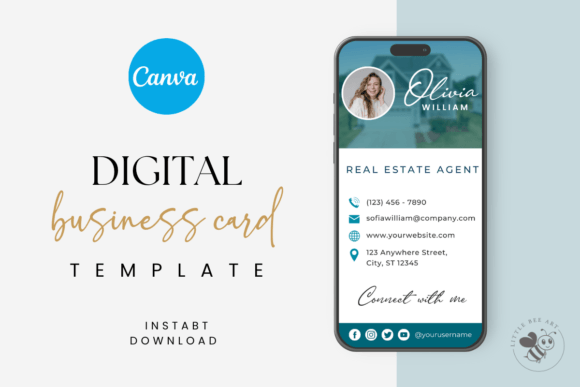 Digital Business Card Template Canva: The Modern Networking Solution