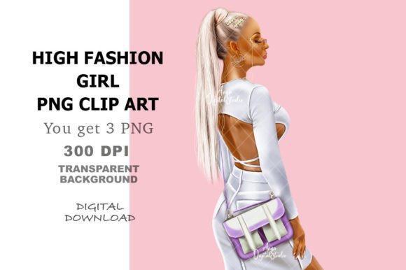 Elevating Digital Projects with High Fashion Girl Clip Art: A Comprehensive Guide
