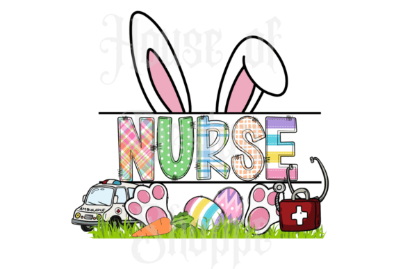 Nurse Easter Bunny PNG: Festive Design for Every Project