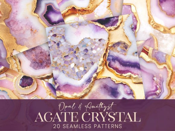 Unlocking the Magic of Agate Crystal Geode Gems Opal Amethyst Patterns for Modern Creatives