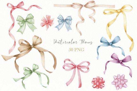 Watercolor Ribbon Clipart: Elevate Your Designs with Hand-Painted Elegance