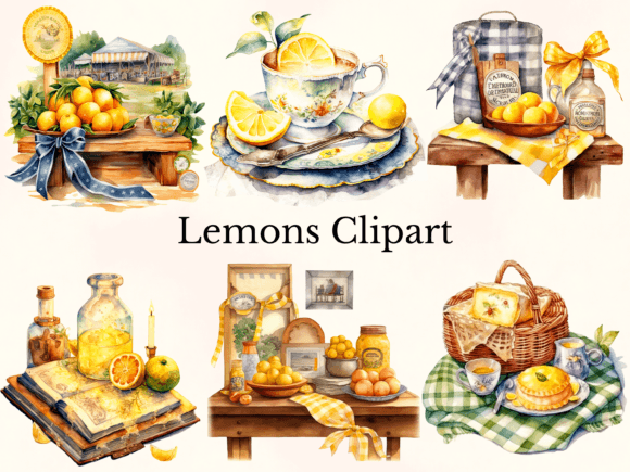 Watercolor Vintage Lemons Clipart: A Comprehensive Guide to Digital Art Assets