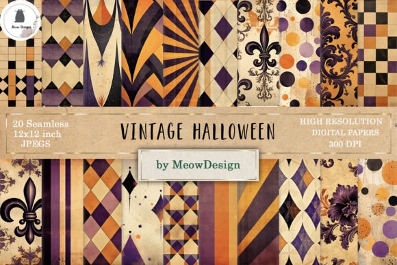Why This Vintage Halloween Paper Background Collection Elevates Your Creative Projects